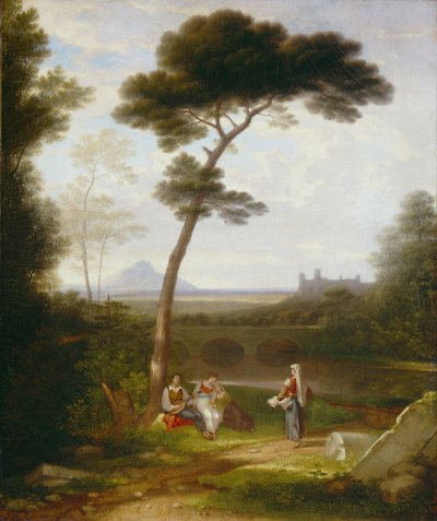 Italienische Landschaft, 1828-30 von Washington Allston